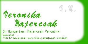 veronika majercsak business card